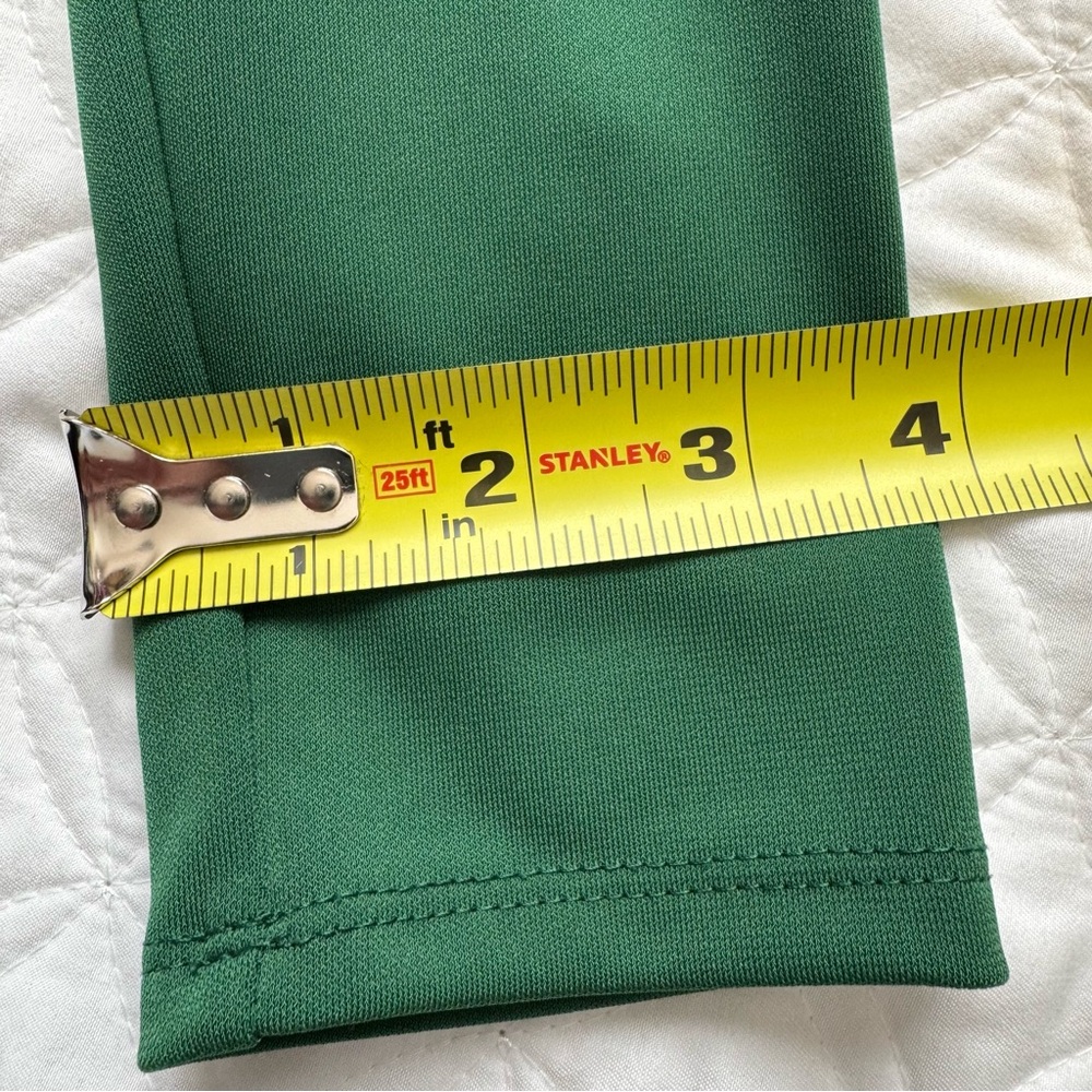 Lark & Ro Emerald Green Jersey Fabric Long Sleeve Wrap Tie Dress Size M - Picture 9 of 15